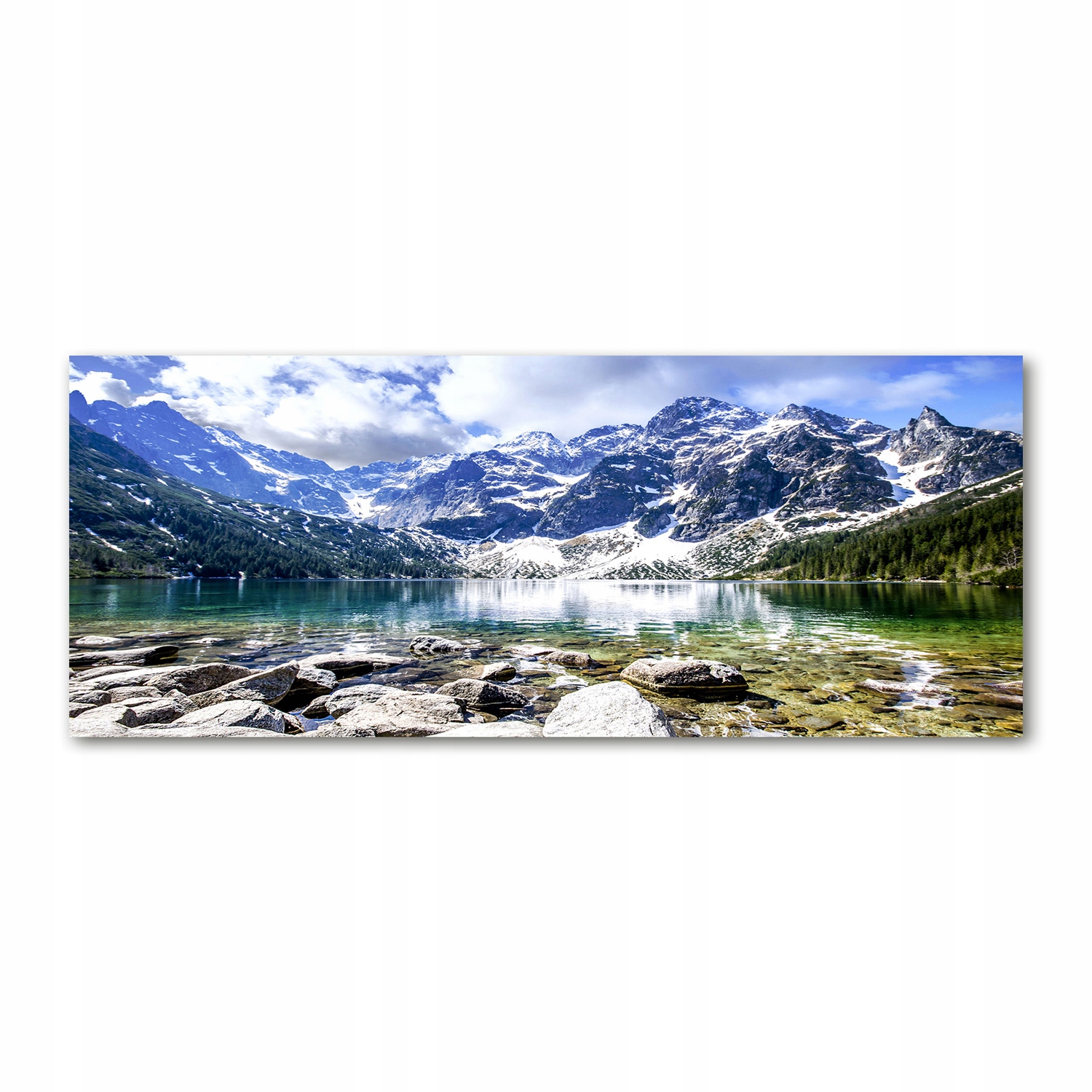 

Foto obraz szkło akryl Morskie oko Tatry 125x50 cm