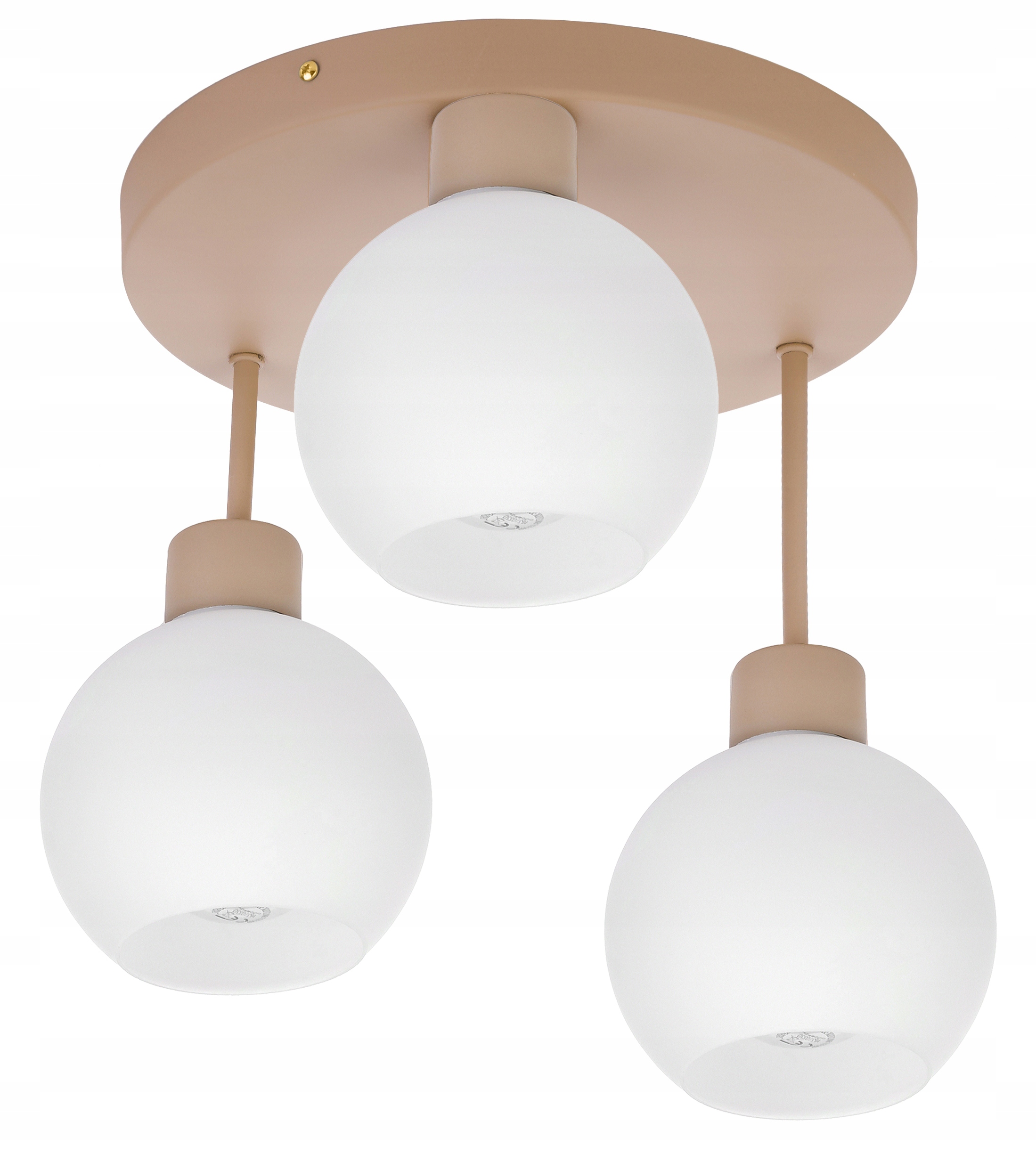 Závěsná Stropní Lampa Stropní Svítidlo Pevný Lustr 3x E27 Kašmír béžová stínidlo Kula