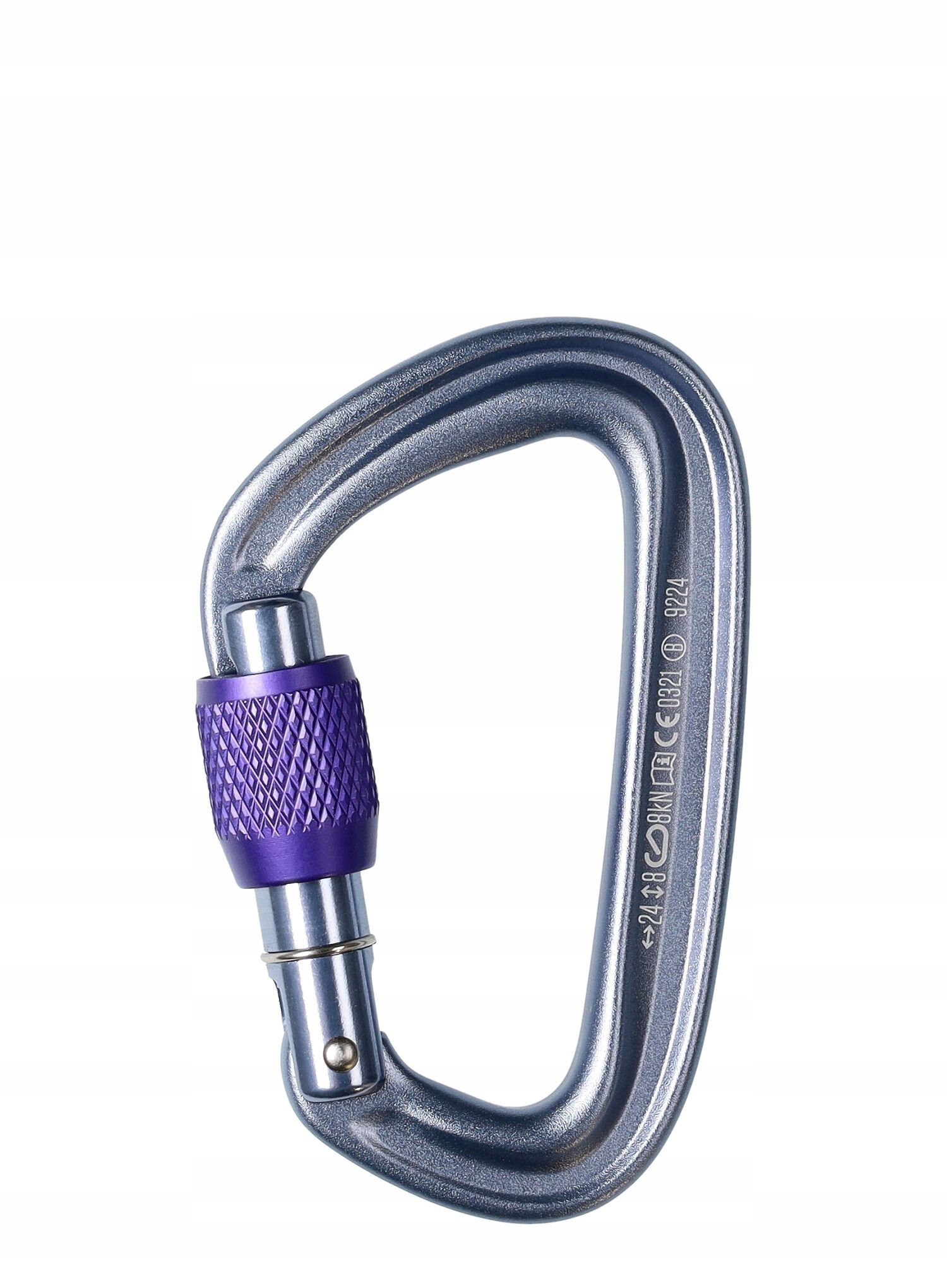 Karabinek Black Diamond LiteForge Screwgate gray