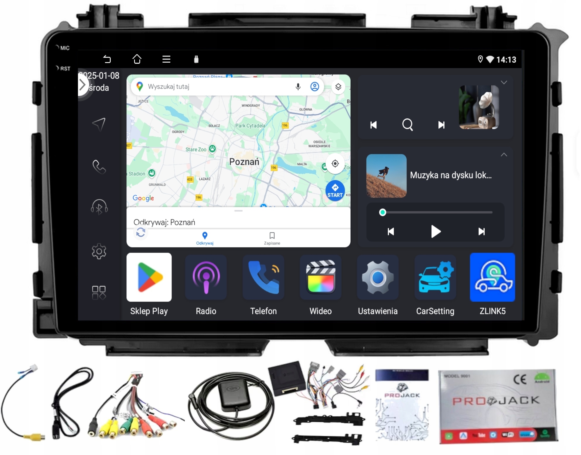 Rádio Navigace Carplay Honda Hrv II 2014-2021 Bt Android 4GB 64GB