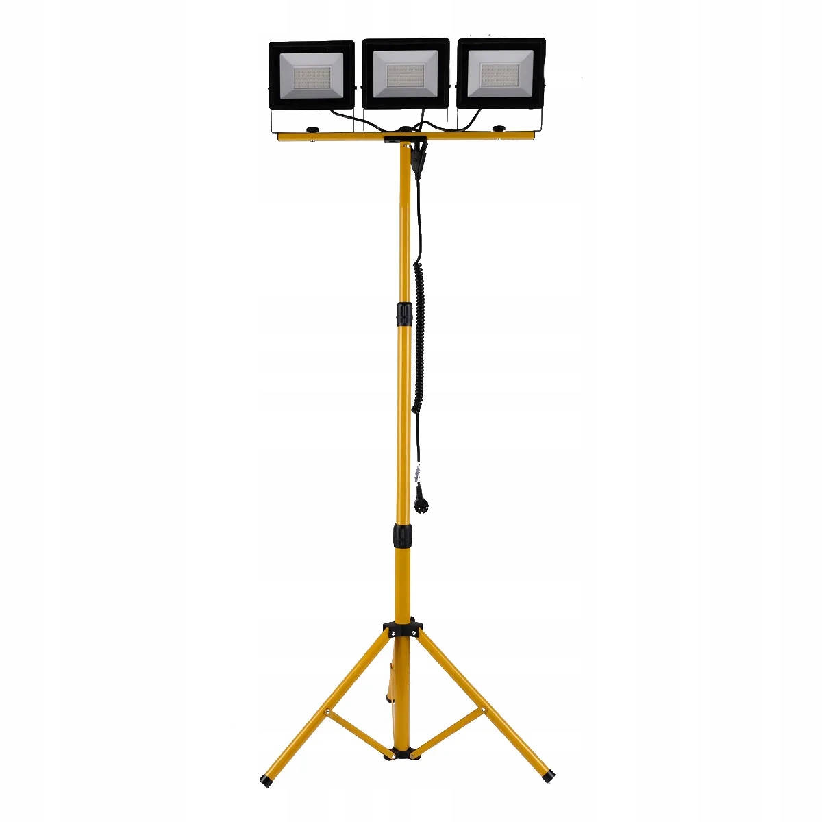 Led reflektor 3x50W slim s žlutým stativem Schmith
