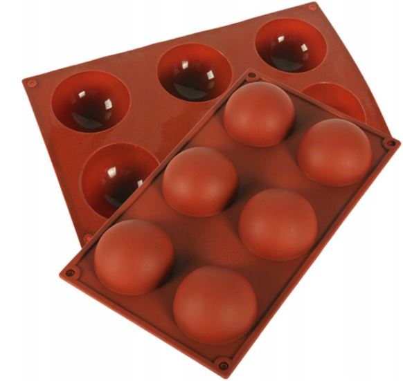 FORMA SILIKONOWA NA BUŁKI BUŁECZKI PÓŁKULE KULA KULE L