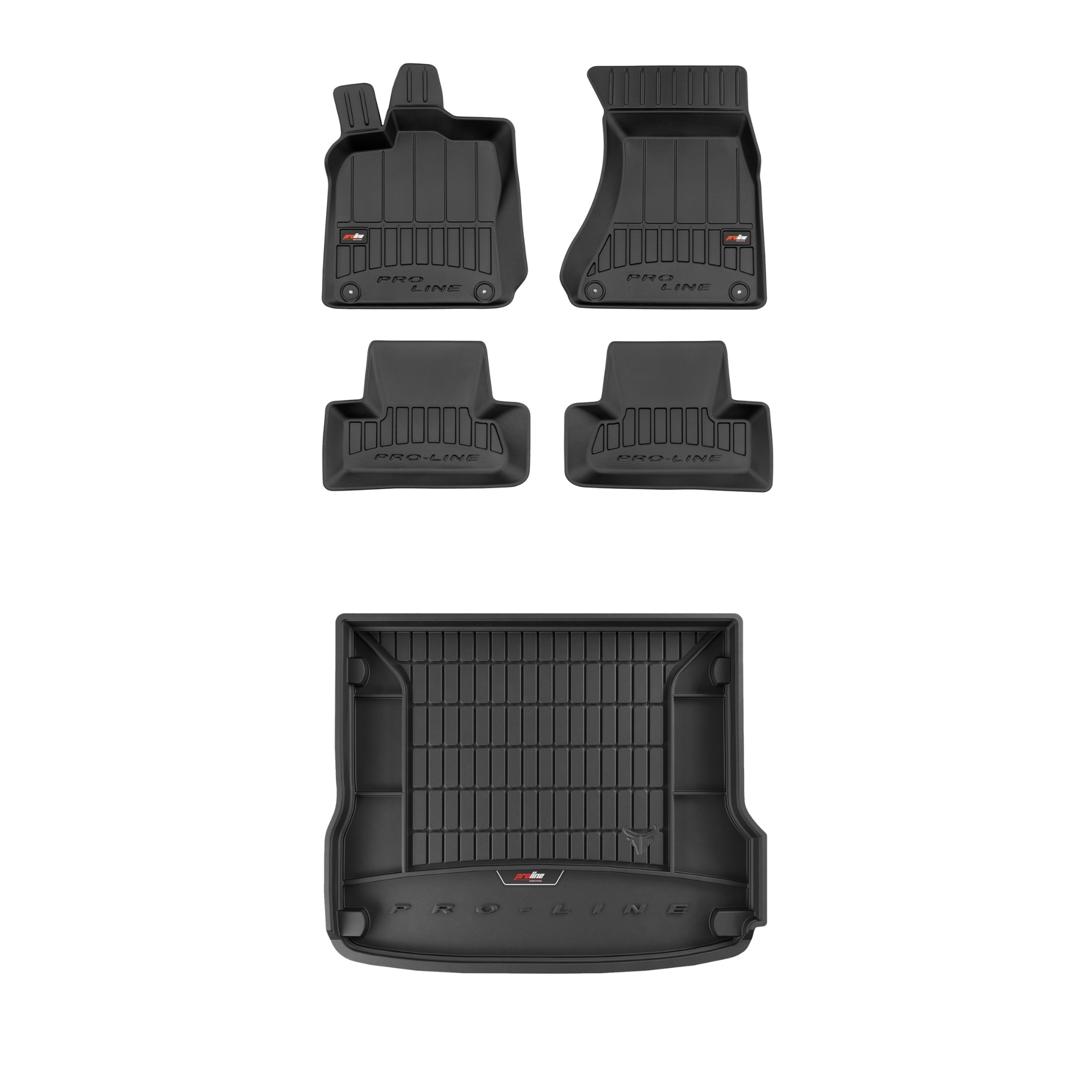 Frogum 3D Sada gumových koberců a rohože s logem pro Audi Q5 I 2008-2016