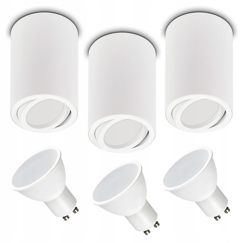 

3 x Oprawa Natynkowa Ruchoma Żar. Led GU10 7W