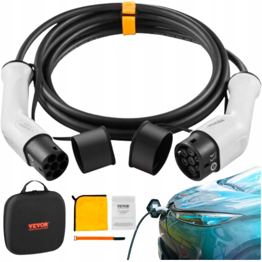 kabel pro nabíjení elektromobilu hybridů elektrikářů type2 22kw 5 m