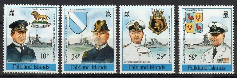 Falklandy 1989 Mi 513-516 Czyste **