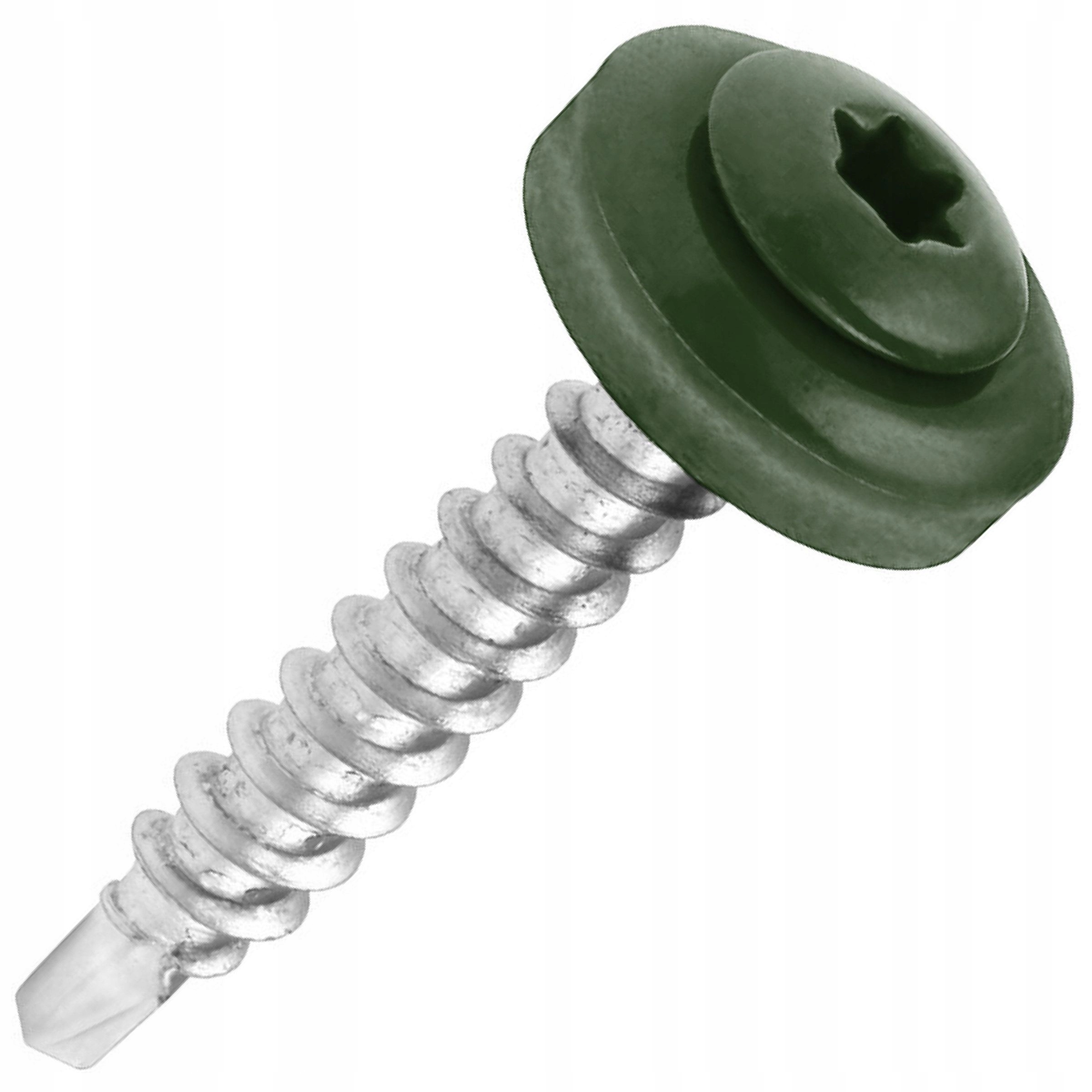 

Wkręt do mocowania blach 250 szt Ral 6020 4,8x35mm