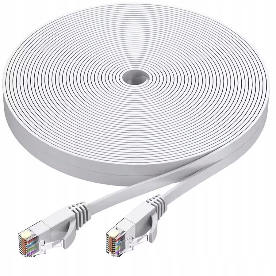 Kabel Ethernet Cat6 U/UTP – płaski (slim) – RJ45 – 15m