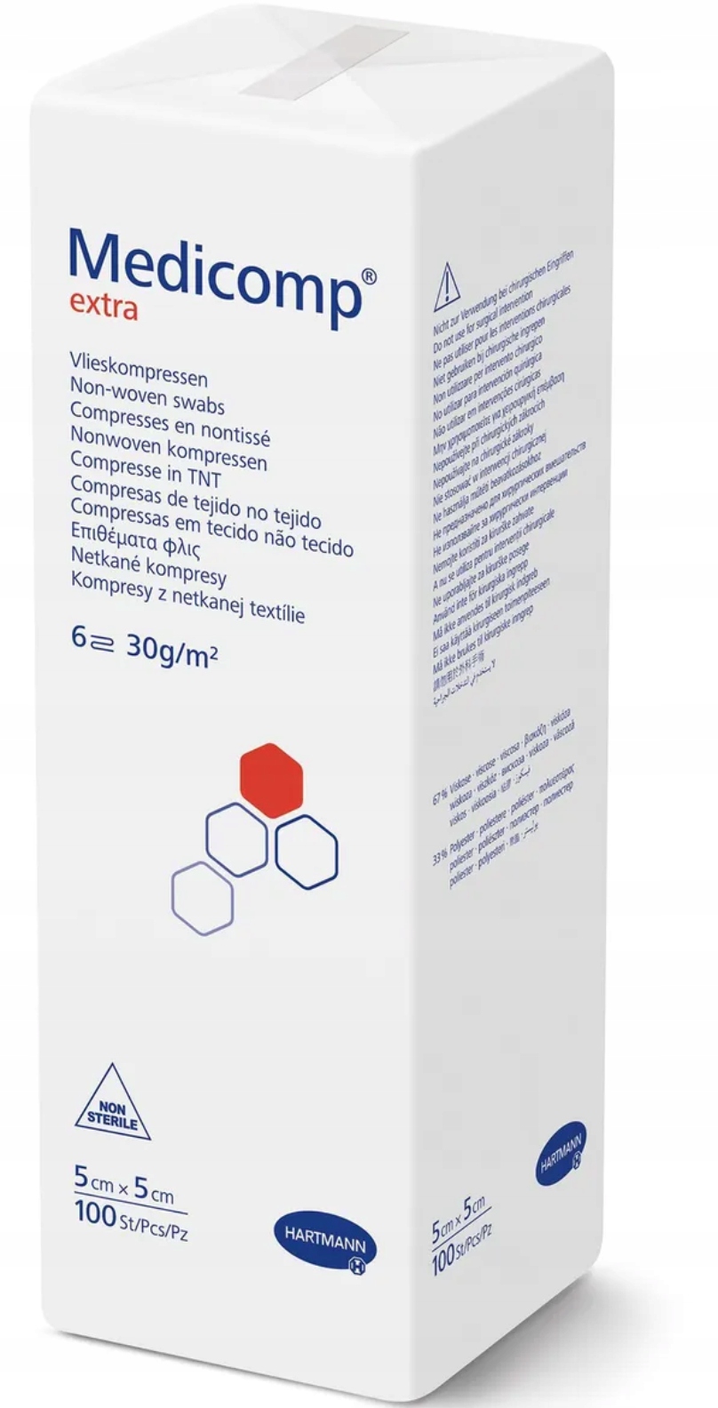 

Hartmann Medicomp Extra 5x5cm 100szt. 6w niejał.