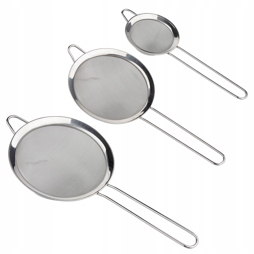 

Sitka Komplet Sitek Sitko Stalowe Kuchenne 3szt