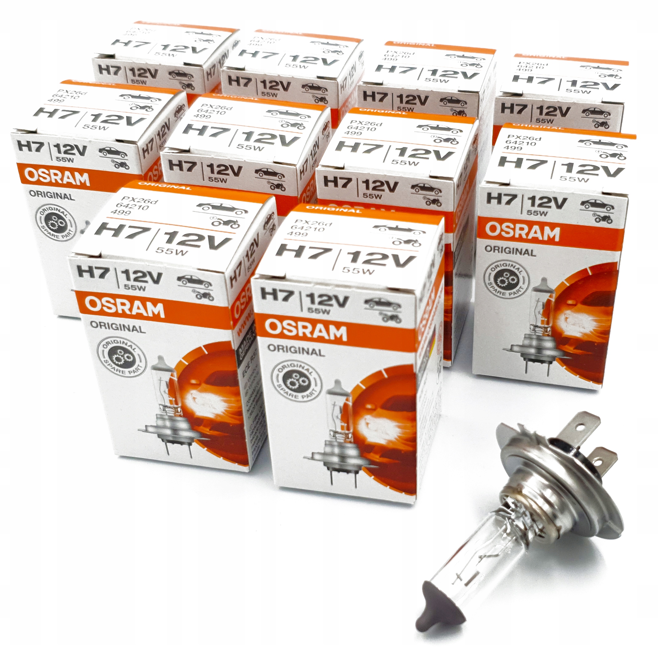 

Żarówki H7 Osram Classic 12V 55W 64210 10szt