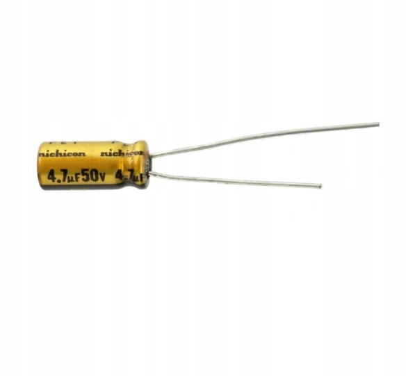 NICHICON KONDENSATOR ELEKTROLIT AUDIO 4.7uF 50V