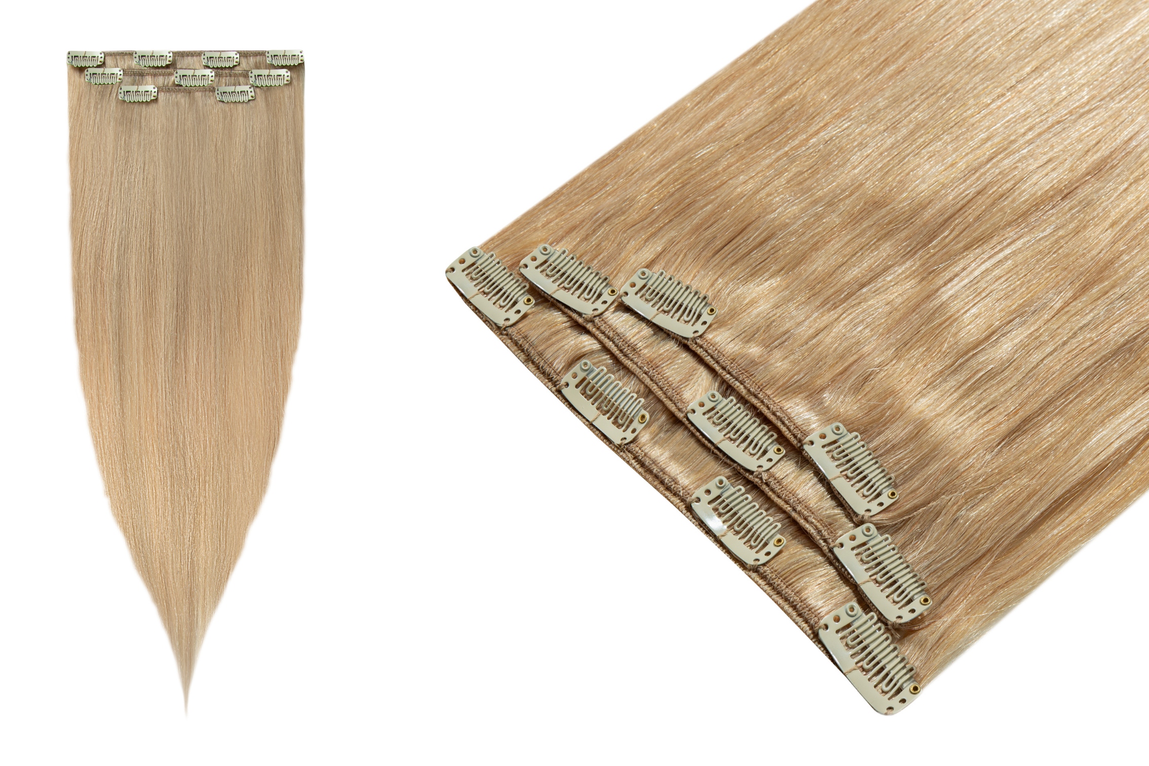 Clip In Příčesek Do Vlasů Přírodní připínáčky Klipsy 60 cm 3 pásky 70 g BestHair