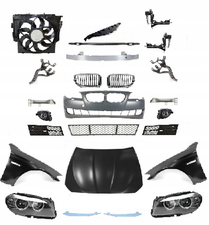 BMW 5 F10 2009-2013 KOMPLETNY PRZÓD ZDERZAK MASKA