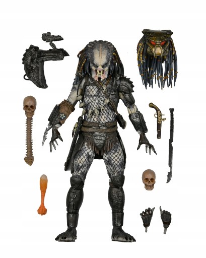 Predator Elder Ultimate Figurka Neca 21 cm velká sada příslušenství