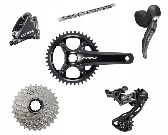 Skupina Shimano Grx 810 1x11rz Mechanická 172.5 mm, 42T, 11-32