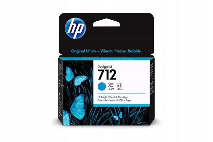 Originální inkoust Cyan Hp 712 (3ED67A)