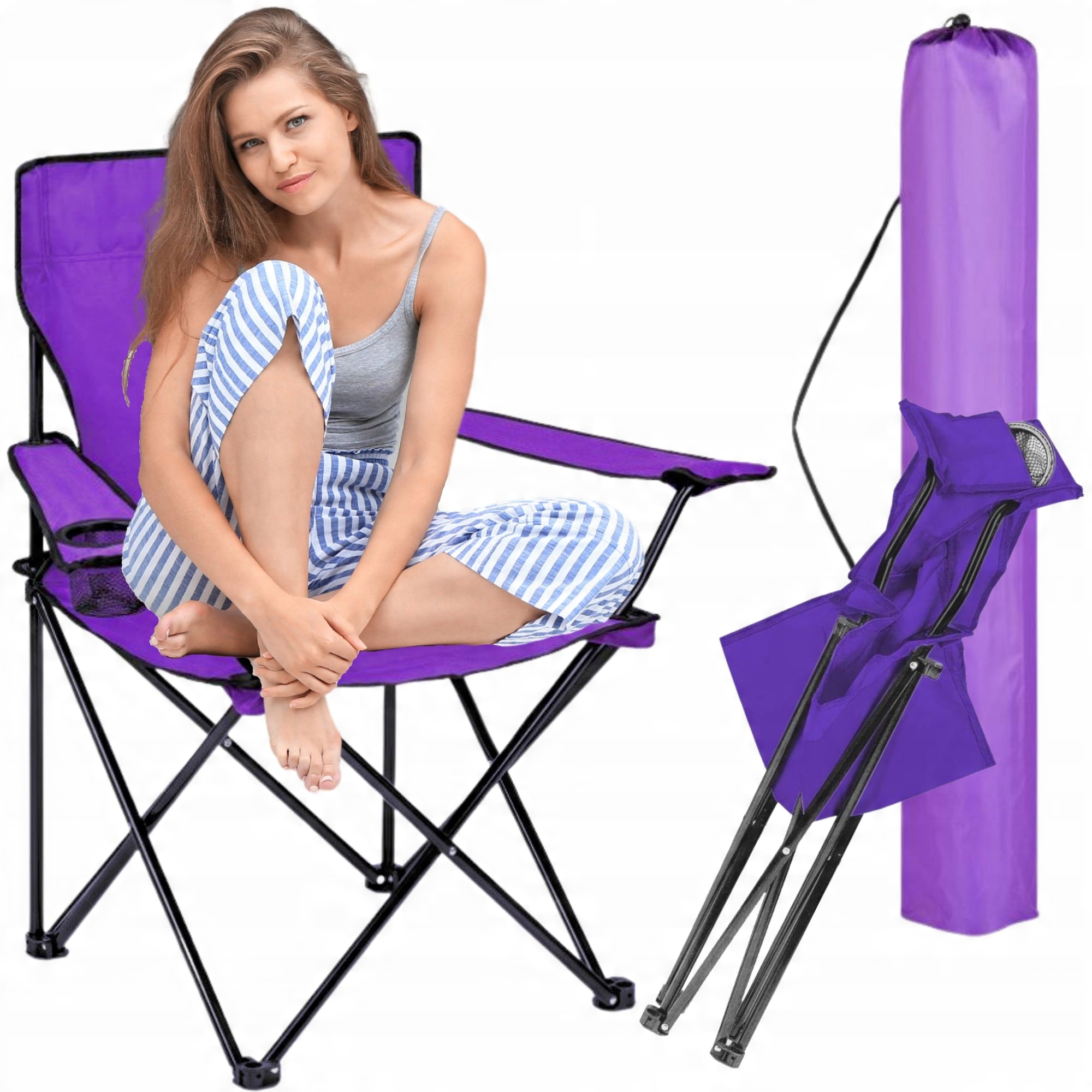 

Krzesło Krzesełko Turystyczne Camping Składane