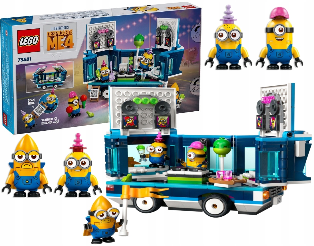 stavebnice Lego Minions Párty Autobus Minionků 75581