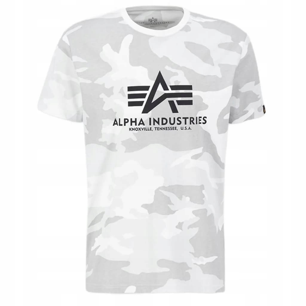 Tričko tričko Alpha Industries Basic maskáčový bílé maskáčové S