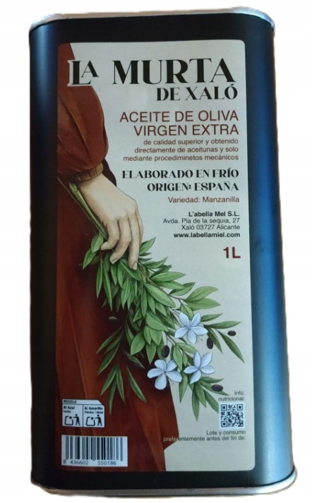 Extra panenský olivový olej v plechovce 1000 ml La Murta de Xalò