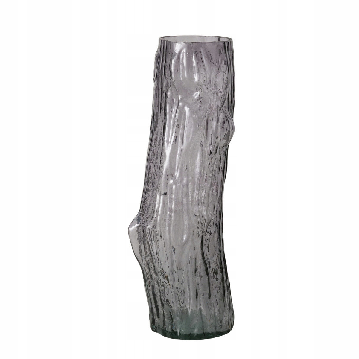 Váza Sklenená Sivá Dekoračná V Tvare Konáru Alberto 16X46,5 CM