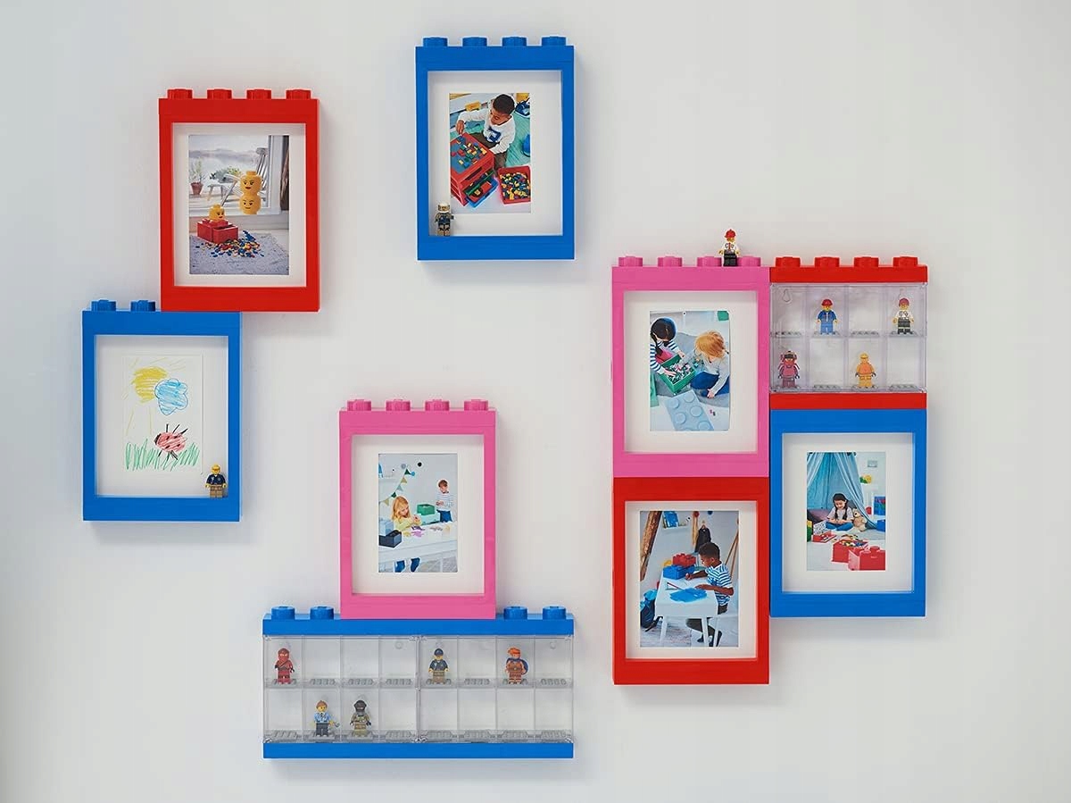 LEGO PICTURE FRAME RAMKA NA ZDJĘCIE BIAŁA Wysokość produktu 26 cm