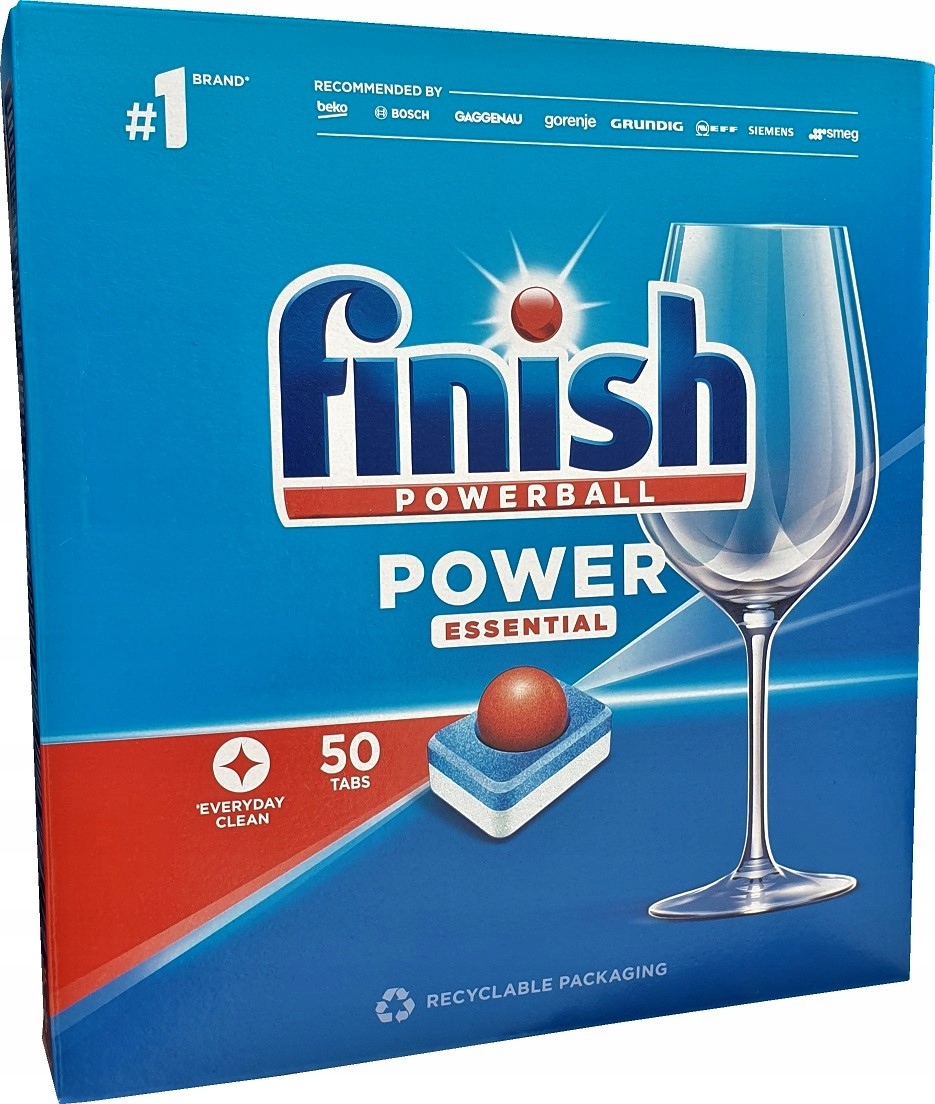 

Tabletki Kostki Finish Power Do Zmywarki 50szt
