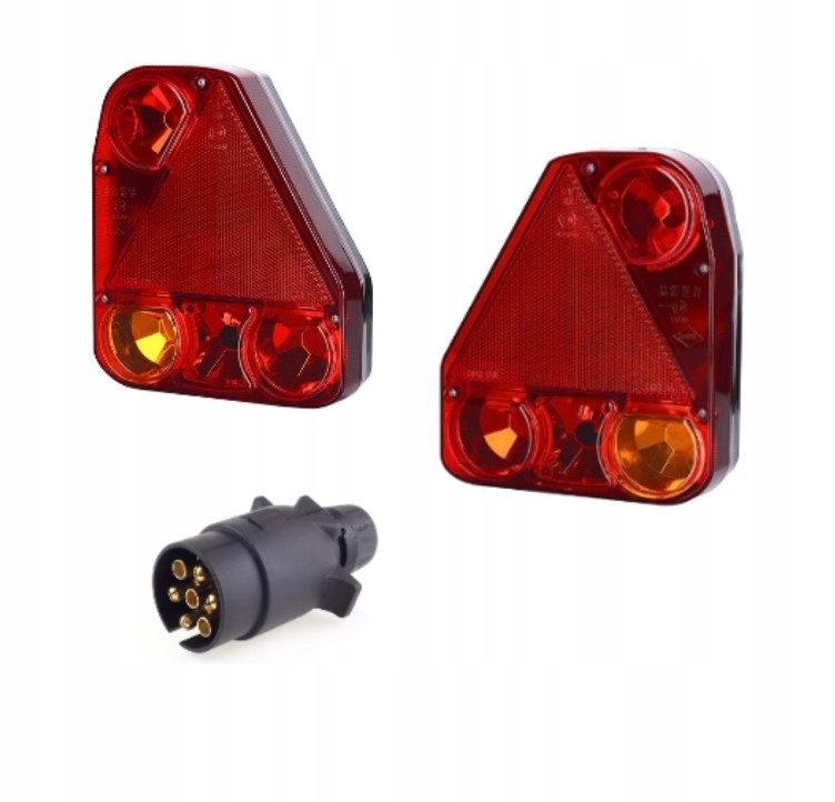 komplet lamp do przyczepki boczne + GRATIS