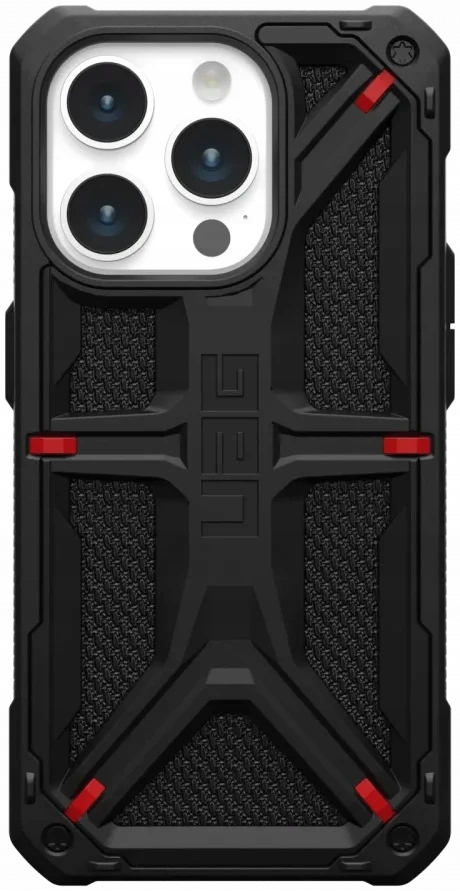 Pouzdro Hard obal Kevlar Back Cover pro iPhone 15 Pro