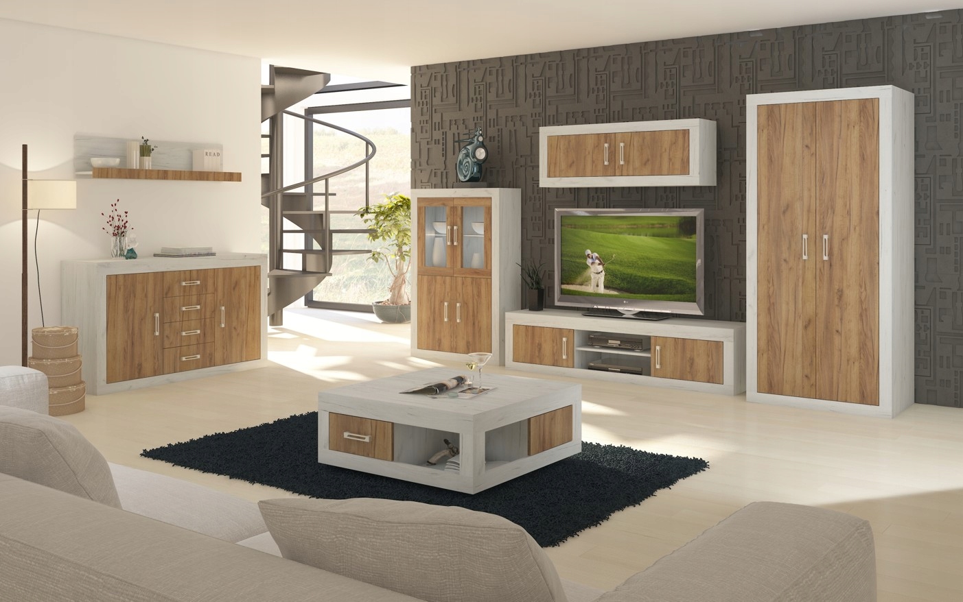 meble RINGO _19 regał 2DW front mat Kolekcja RINGO