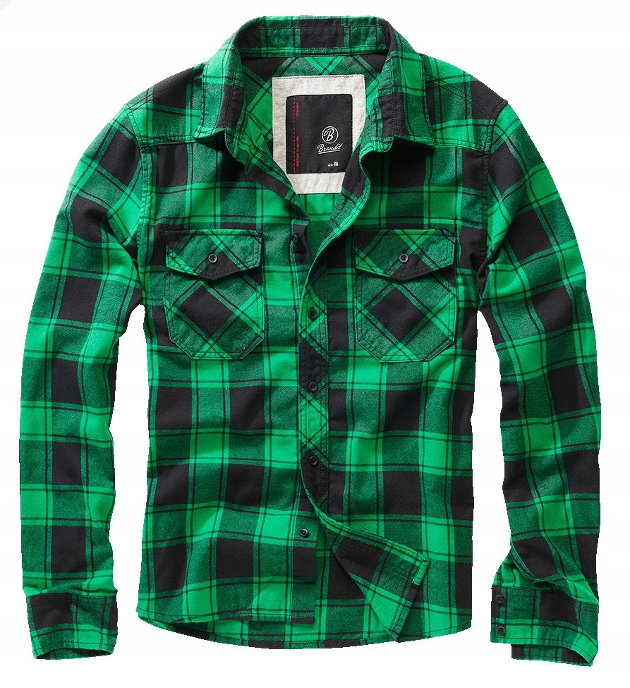 Koszula Brandit Checkshirt green/black gingham XL