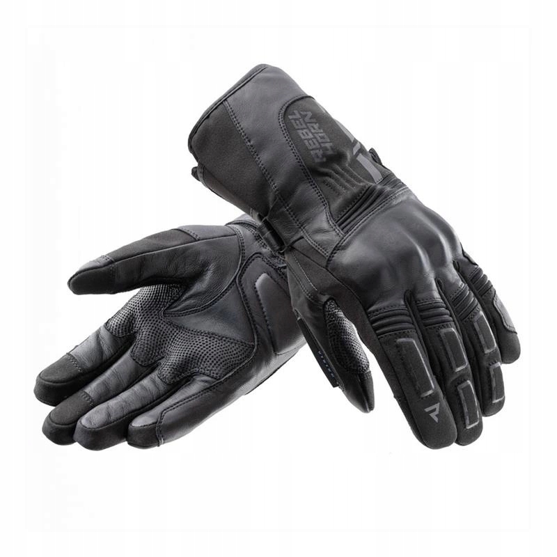 Rękawice motocyklowe wodoodporne Rebelhorn Tracer Wp Black czarny