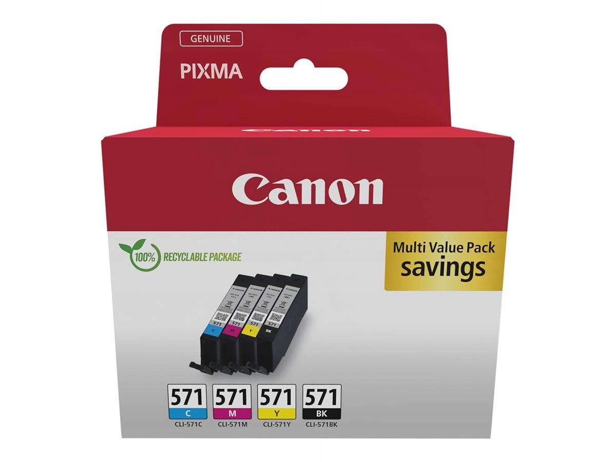 Atrament Canon CLI-571 0386C008 žltý (yellow)