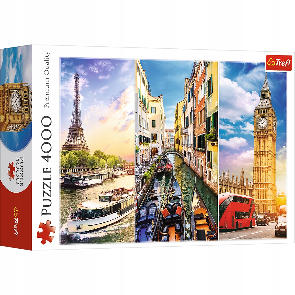 

Puzzle 4000 Miasto Londyn Paryż Wenecja Trefl 16+