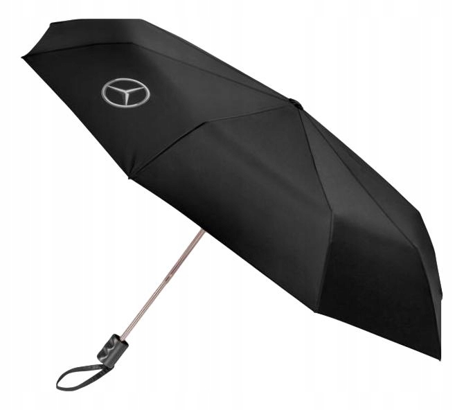Mercedes Skladací dáždnik Eqa Eqb Design čierny 27 cm