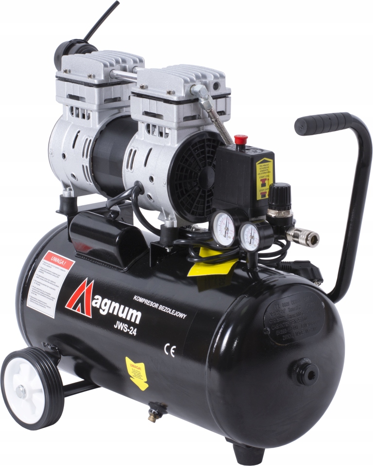 Kompresor 24l bezolejowy cichy JWS-24 Marka Magnum
