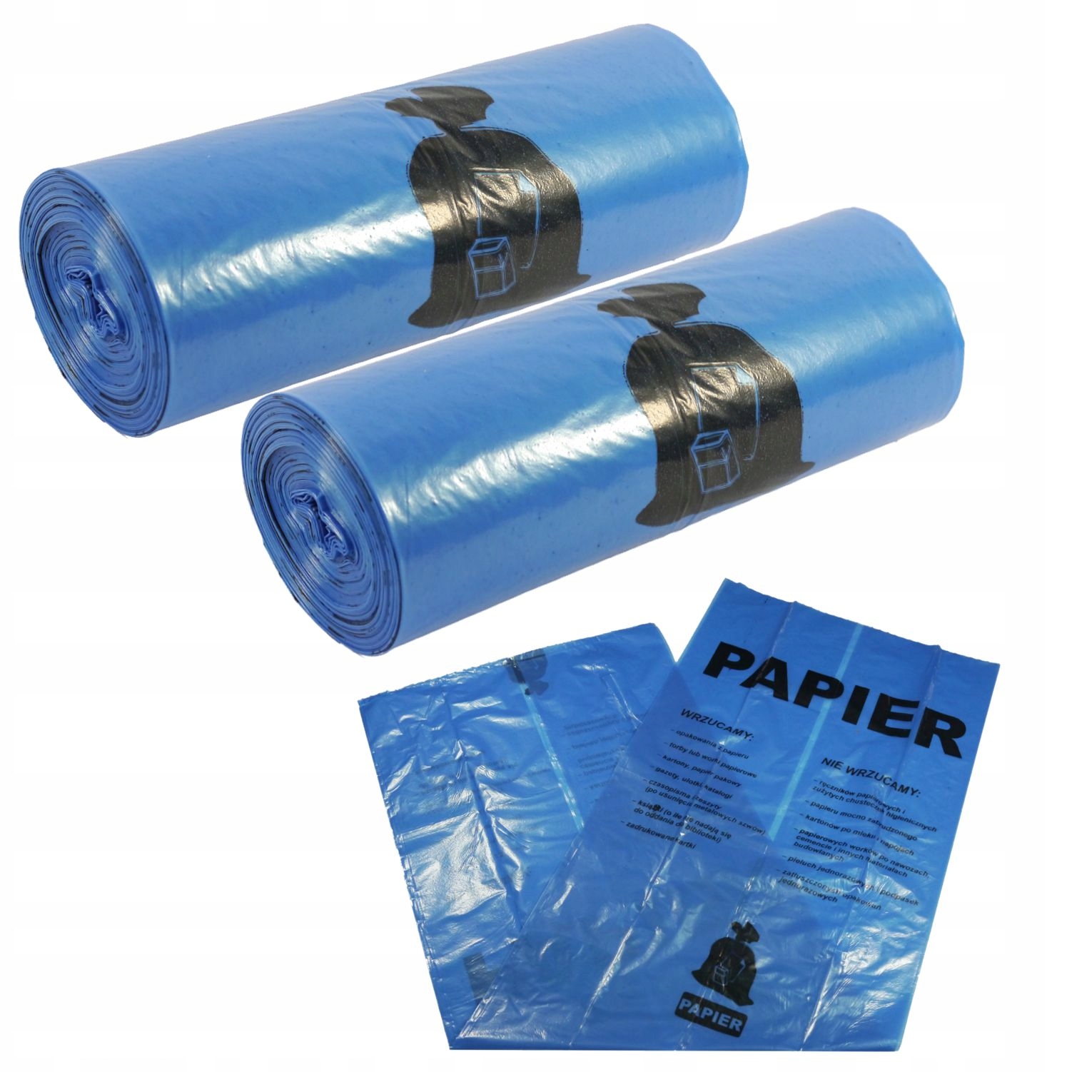 

Worki Do Segregacji Z Nadrukiem 120L 20SZT Papier