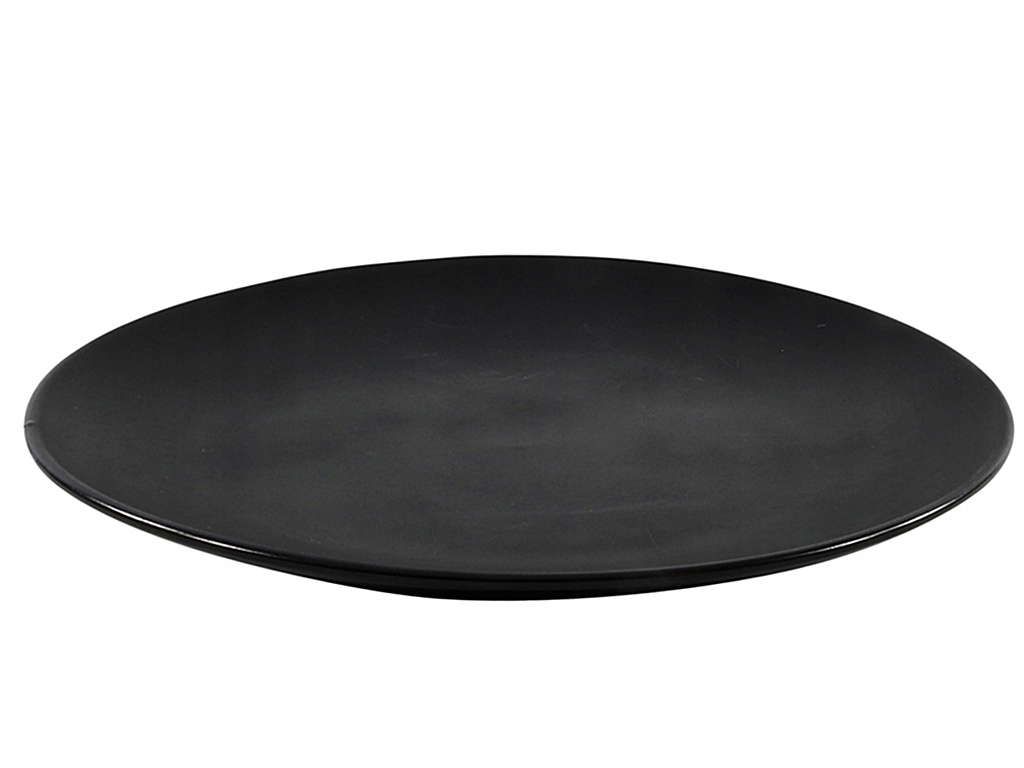 

Talerz obiadowy duży czarny matowy 27 cm ceramiczn