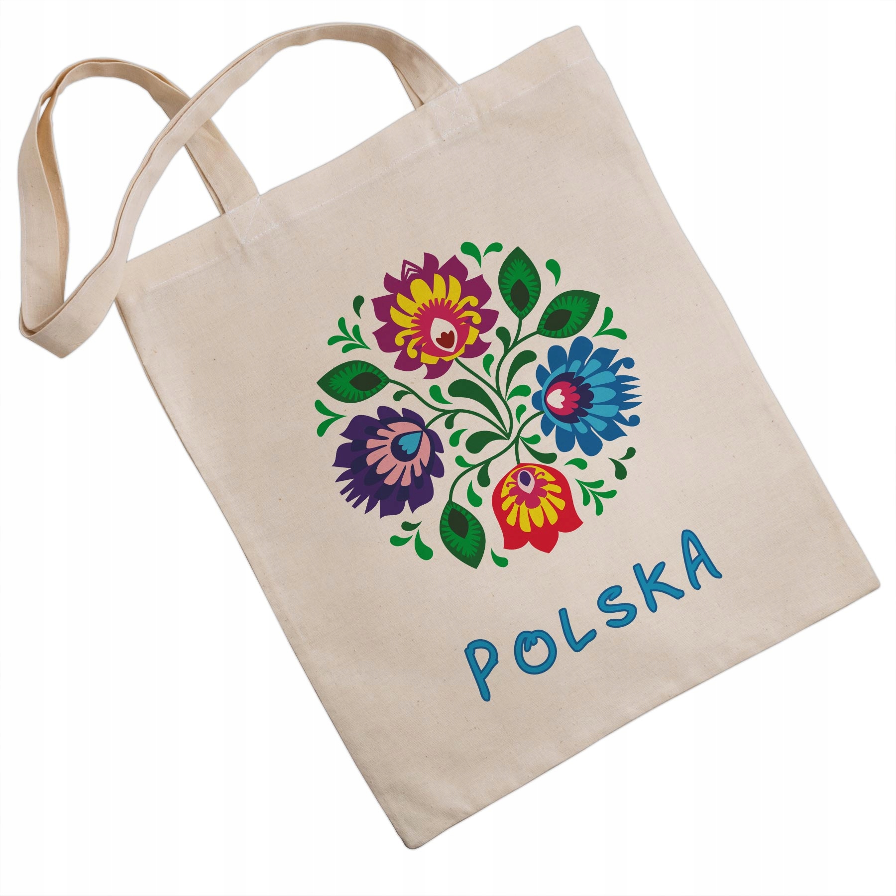 

Torba eko Kwiaty Koło Polska, natural
