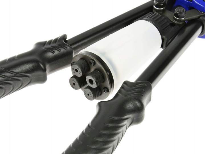 NITOWNICA RĘCZNA DO NITOWANIA NITÓW NITY DŹWIGNIOWA 5 KOŃCÓWEK ZESTAW Zasilanie ręczne