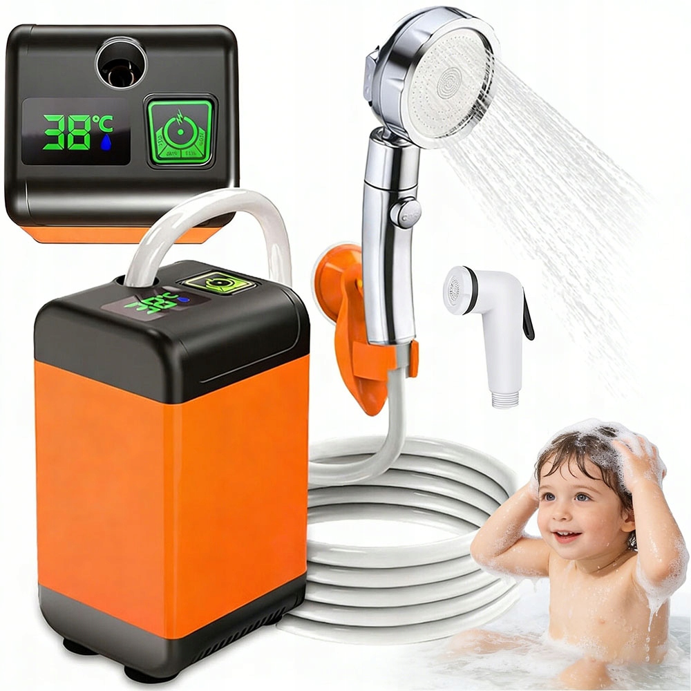 Prysznic Kempingowy Prysznic Na Camping 6000MAH 6-8L Min 3 Tryby