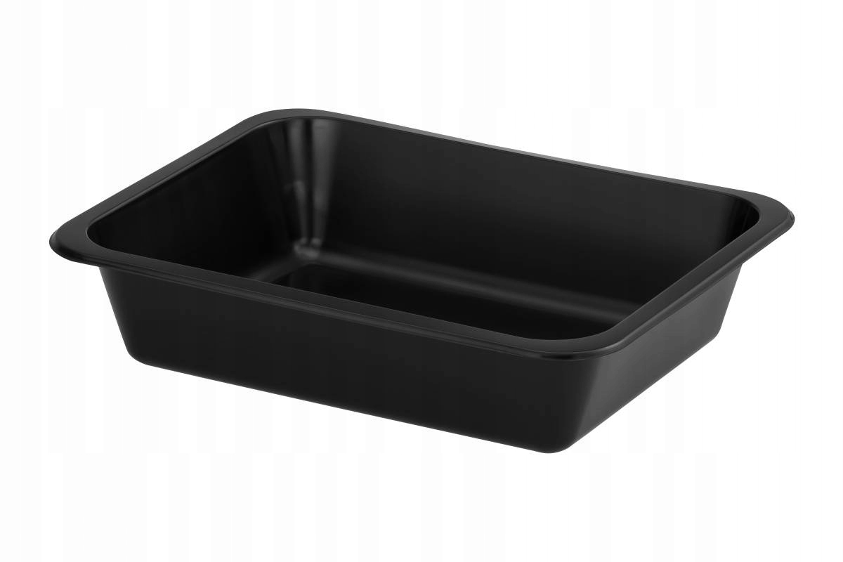 

Pojemniki obiadowe do zgrzewu czarne 50szt 1komora