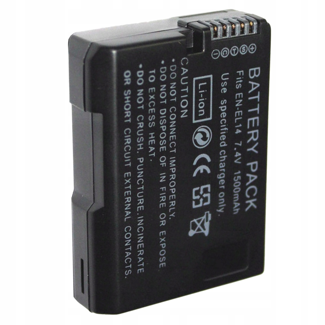 Akumulator EN-EL14 NIKON D5100 D5200 D5300 1500mAh Symbol baterii EN-EL14A EN-EL14E