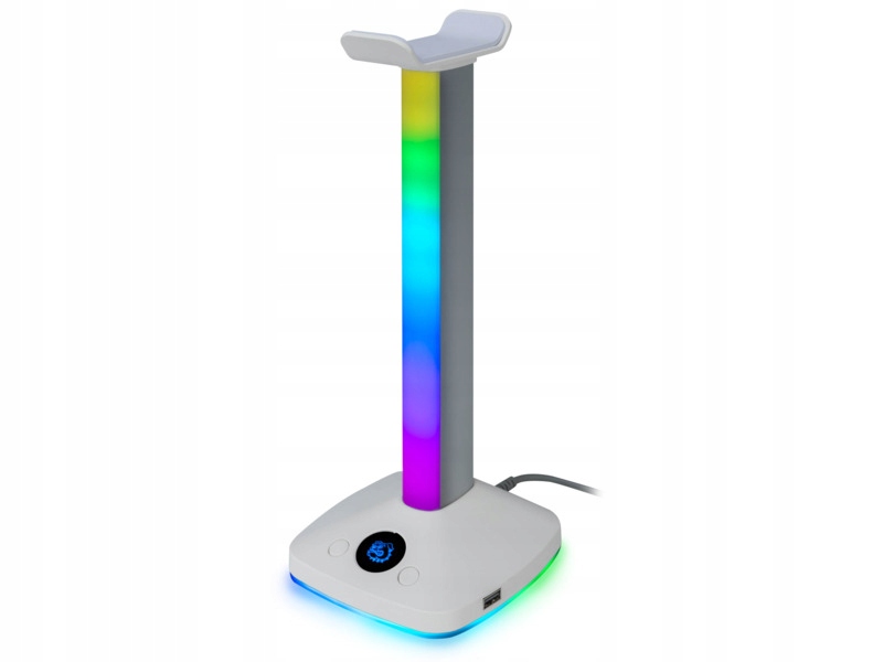 Stojak na słuchawki Mad Dog HPS800W Wbudowany Hub Usb, Wysokość 300 mm