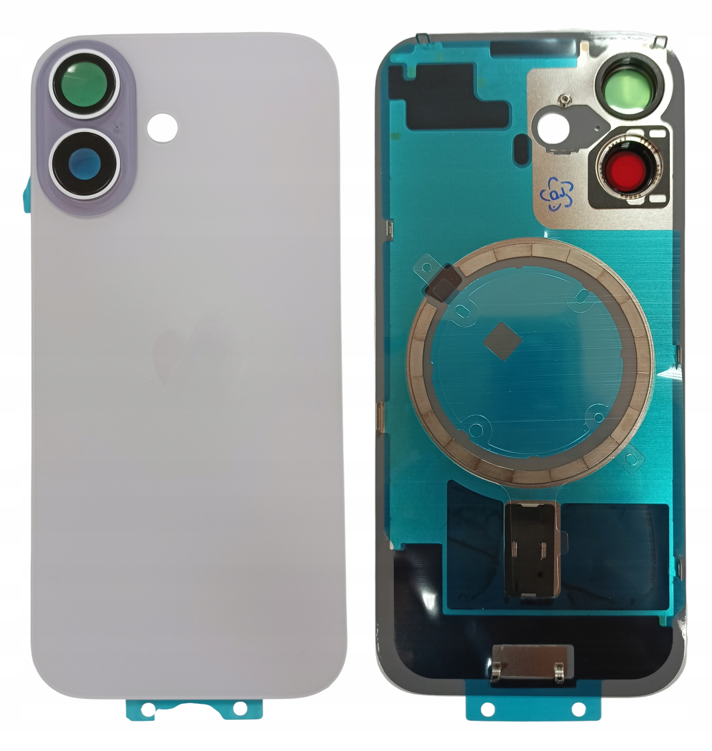 Klapka Plecki Tył iPhone 17 Purple z Ramką i Magnesami Magsafe