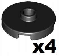 

Lego 18674 Tile Round 2x2 Czarny 4 szt. Nowy