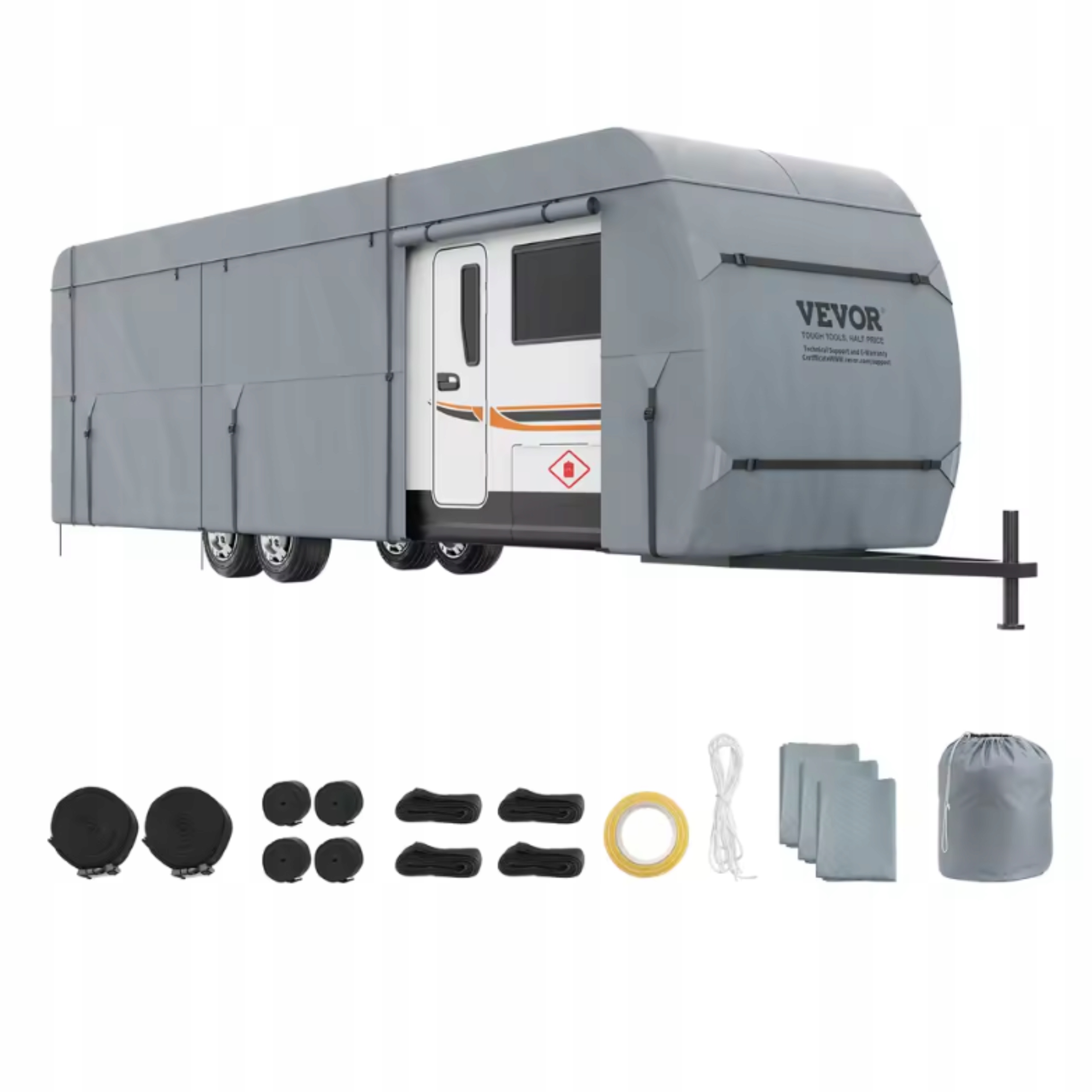 Obal na karavan 8,5x2.8x2.7 m 4 vrstvy Plachta velká