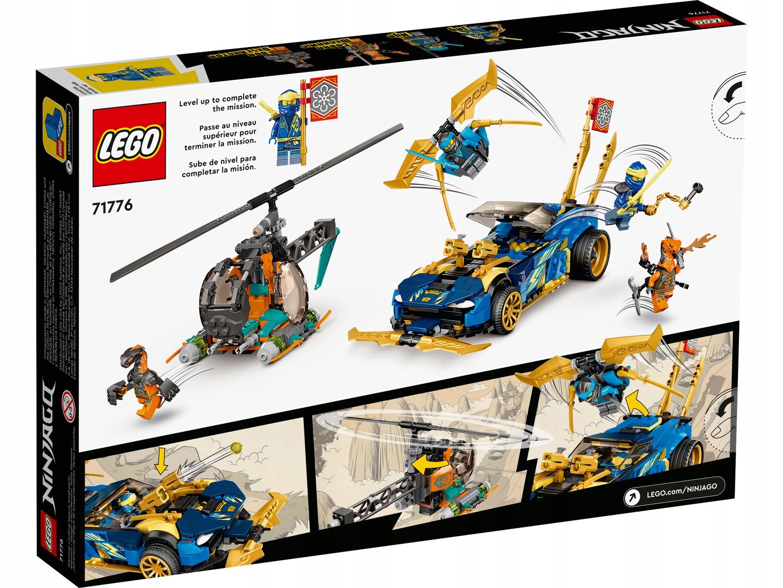 LEGO 71776 NINJAGO WYŚCIGÓWKA EVO JAYA I NYI Marka LEGO