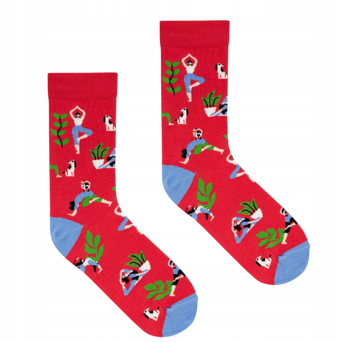 

Kabak Skarpetki kolorowe damskie czerwona joga